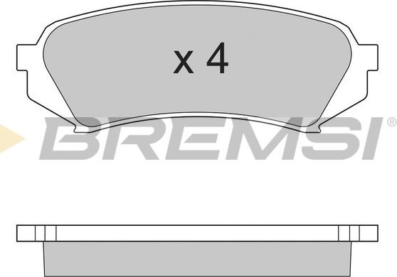 Bremsi BP2899 - Bremžu uzliku kompl., Disku bremzes autodraugiem.lv