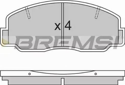 Bremsi BP2305 - Bremžu uzliku kompl., Disku bremzes autodraugiem.lv