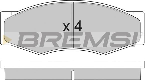 Bremsi BP2302 - Bremžu uzliku kompl., Disku bremzes autodraugiem.lv