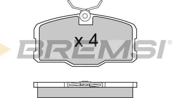 Bremsi BP2317 - Bremžu uzliku kompl., Disku bremzes autodraugiem.lv