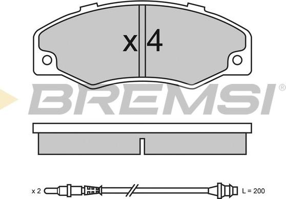 Bremsi BP2320 - Bremžu uzliku kompl., Disku bremzes autodraugiem.lv