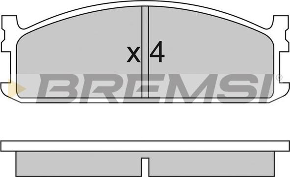 Bremsi BP2321 - Bremžu uzliku kompl., Disku bremzes autodraugiem.lv