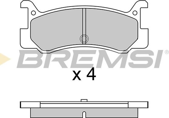 Bremsi BP2328 - Bremžu uzliku kompl., Disku bremzes autodraugiem.lv