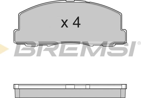 Bremsi BP2299 - Bremžu uzliku kompl., Disku bremzes autodraugiem.lv