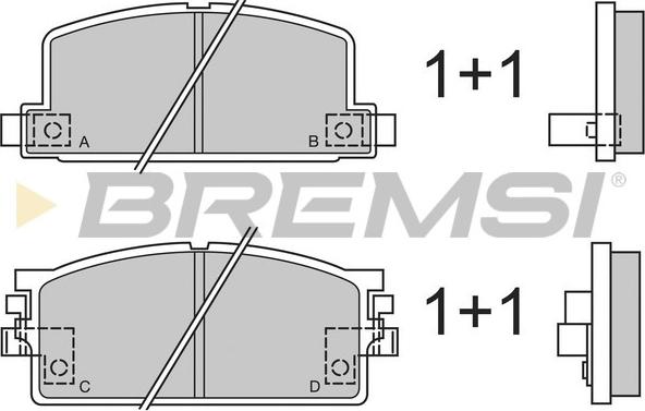 Bremsi BP2294 - Bremžu uzliku kompl., Disku bremzes autodraugiem.lv