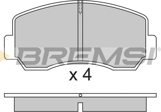 Bremsi BP2296 - Bremžu uzliku kompl., Disku bremzes autodraugiem.lv