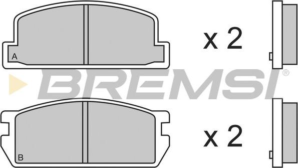 Bremsi BP2298 - Bremžu uzliku kompl., Disku bremzes autodraugiem.lv