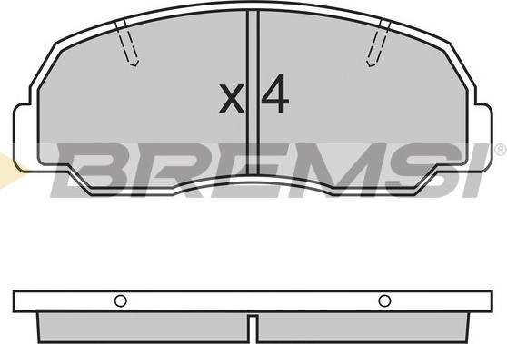 Bremsi BP2297 - Bremžu uzliku kompl., Disku bremzes autodraugiem.lv