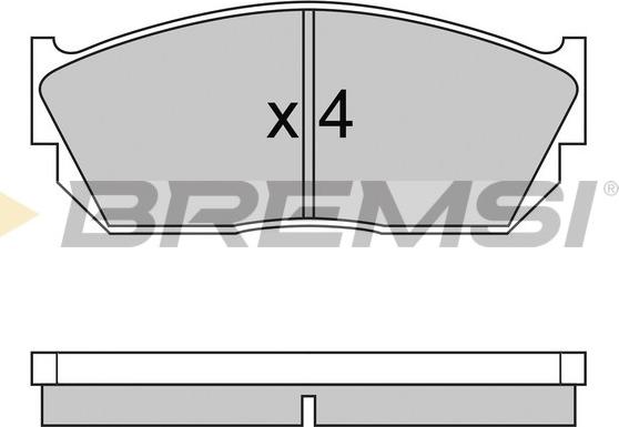 Bremsi BP2245 - Bremžu uzliku kompl., Disku bremzes autodraugiem.lv