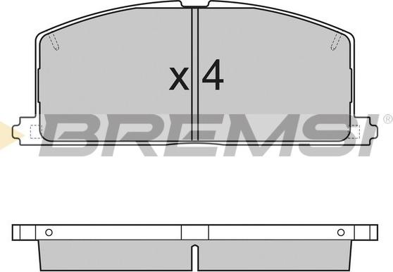 Bremsi BP2255 - Bremžu uzliku kompl., Disku bremzes autodraugiem.lv