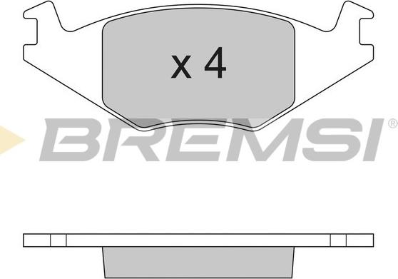 Bremsi BP2262 - Bremžu uzliku kompl., Disku bremzes autodraugiem.lv