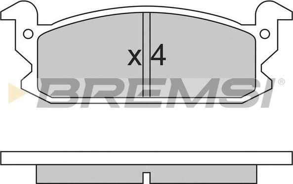 Bremsi BP2280 - Bremžu uzliku kompl., Disku bremzes autodraugiem.lv