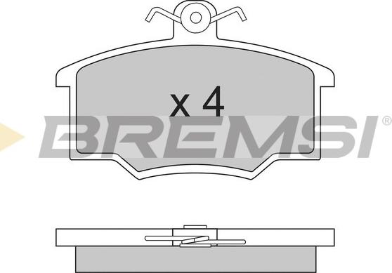 Bremsi BP2281 - Bremžu uzliku kompl., Disku bremzes autodraugiem.lv