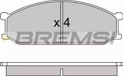 Bremsi BP2233 - Bremžu uzliku kompl., Disku bremzes autodraugiem.lv