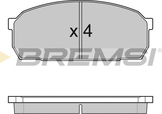 Bremsi BP2756 - Bremžu uzliku kompl., Disku bremzes autodraugiem.lv