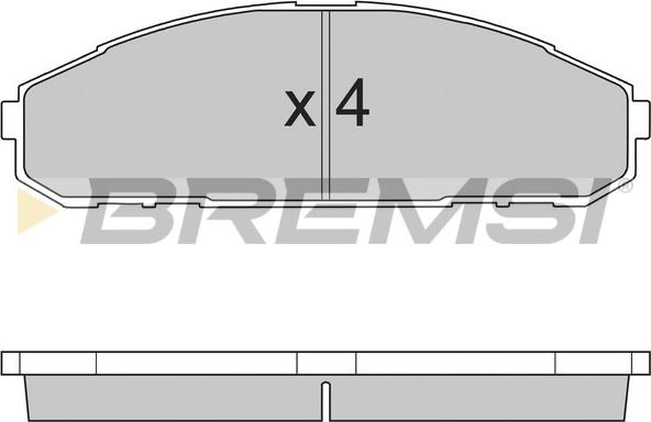 Bremsi BP2762 - Bremžu uzliku kompl., Disku bremzes autodraugiem.lv