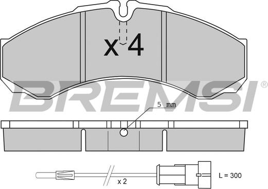 Bremsi BP2706 - Bremžu uzliku kompl., Disku bremzes autodraugiem.lv