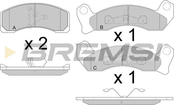 Bremsi BP2780 - Bremžu uzliku kompl., Disku bremzes autodraugiem.lv