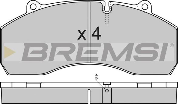 Bremsi BP7309 - Bremžu uzliku kompl., Disku bremzes autodraugiem.lv