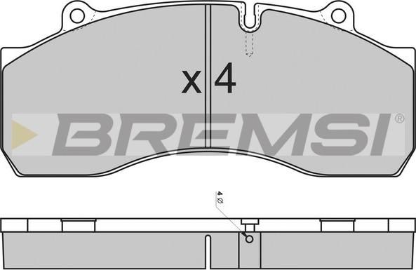 Bremsi BP7308 - Bremžu uzliku kompl., Disku bremzes autodraugiem.lv