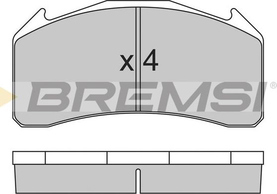 Bremsi BP7319 - Bremžu uzliku kompl., Disku bremzes autodraugiem.lv