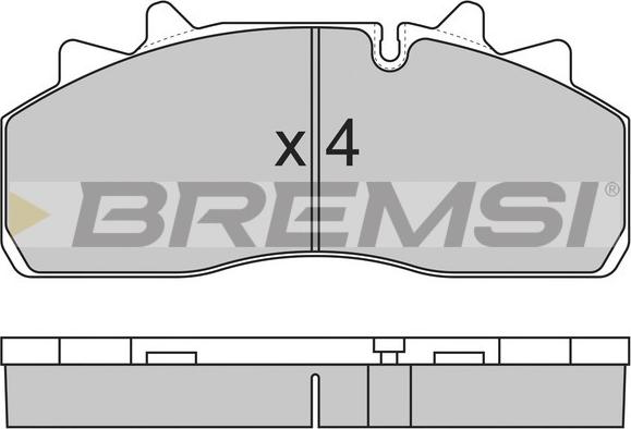 Bremsi BP7318 - Bremžu uzliku kompl., Disku bremzes autodraugiem.lv