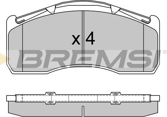 Bremsi BP7332 - Bremžu uzliku kompl., Disku bremzes autodraugiem.lv