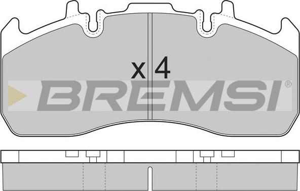 Bremsi BP7324 - Bremžu uzliku kompl., Disku bremzes autodraugiem.lv