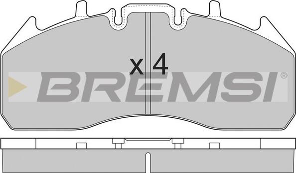 Bremsi BP7326 - Bremžu uzliku kompl., Disku bremzes autodraugiem.lv