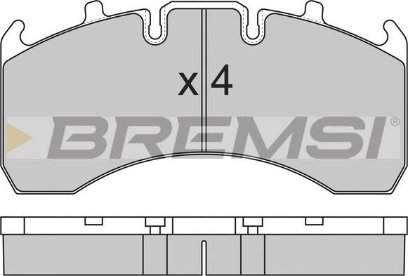 Bremsi BP7323 - Bremžu uzliku kompl., Disku bremzes autodraugiem.lv