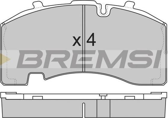 Bremsi BP7322 - Bremžu uzliku kompl., Disku bremzes autodraugiem.lv