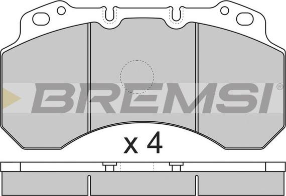 Bremsi BP7299 - Bremžu uzliku kompl., Disku bremzes autodraugiem.lv