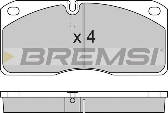 Bremsi BP7258 - Bremžu uzliku kompl., Disku bremzes autodraugiem.lv