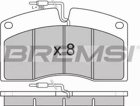 Bremsi BP7262 - Bremžu uzliku kompl., Disku bremzes autodraugiem.lv