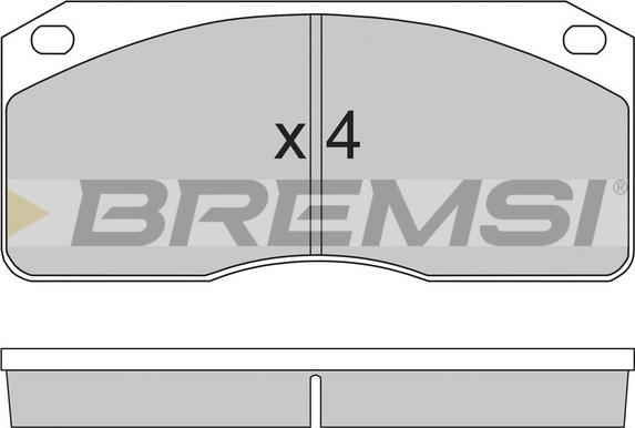 Bremsi BP7238 - Bremžu uzliku kompl., Disku bremzes autodraugiem.lv