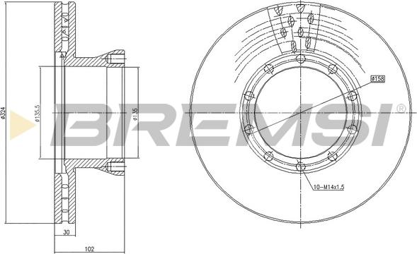 Bremsi CD5143V - Bremžu diski autodraugiem.lv