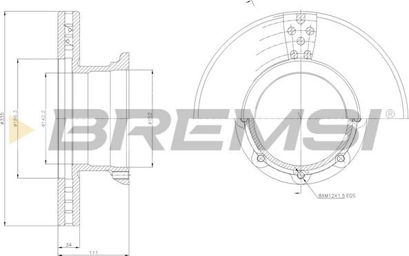 Bremsi CD5188V - Bremžu diski autodraugiem.lv