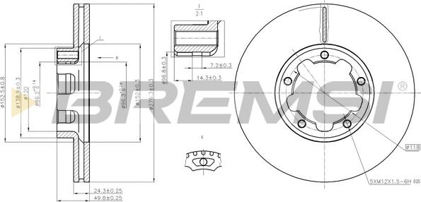 Bremsi CD5261V - Bremžu diski autodraugiem.lv