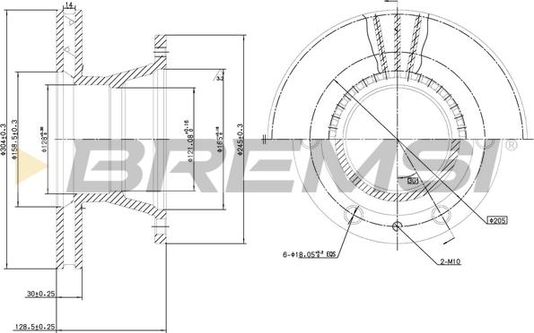 Bremsi CD5233V - Bremžu diski autodraugiem.lv