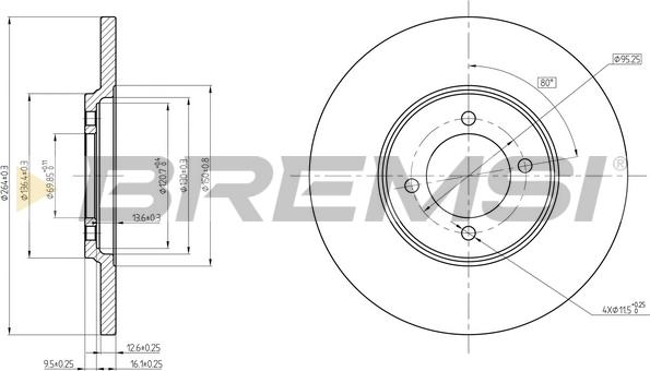 Bremsi CD6529S - Bremžu diski autodraugiem.lv