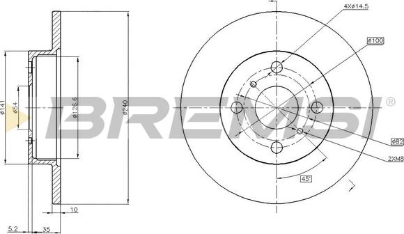 Bremsi CD6670S - Bremžu diski autodraugiem.lv