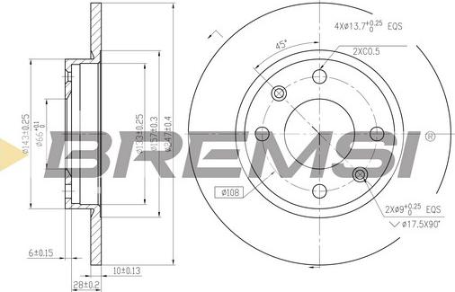 Bremsi CD6059S - Bremžu diski autodraugiem.lv