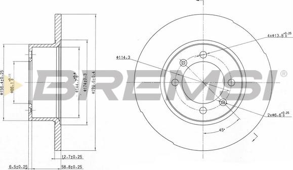 Bremsi CD6056S - Bremžu diski autodraugiem.lv