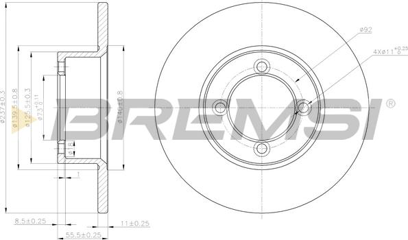 Bremsi CD6001S - Bremžu diski autodraugiem.lv