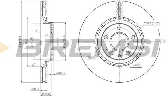 Bremsi CD6156V - Bremžu diski autodraugiem.lv