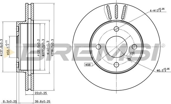 Bremsi CD6157V - Bremžu diski autodraugiem.lv