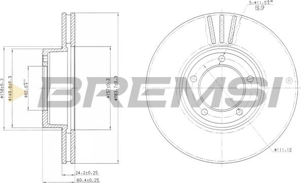 Bremsi CD6164V - Bremžu diski autodraugiem.lv