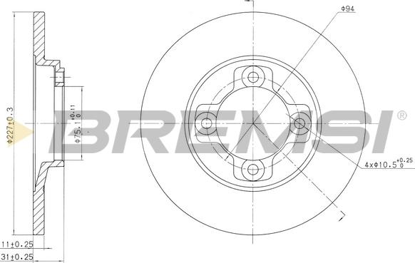 Bremsi CD6113S - Bremžu diski autodraugiem.lv
