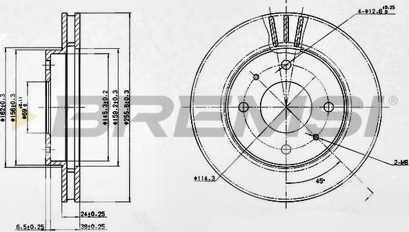 Bremsi CD6885V - Bremžu diski autodraugiem.lv