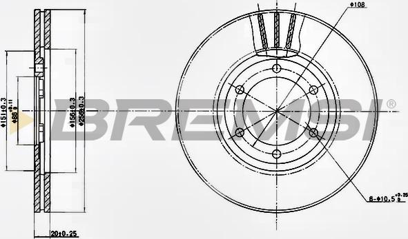 Bremsi CD6357V - Bremžu diski autodraugiem.lv